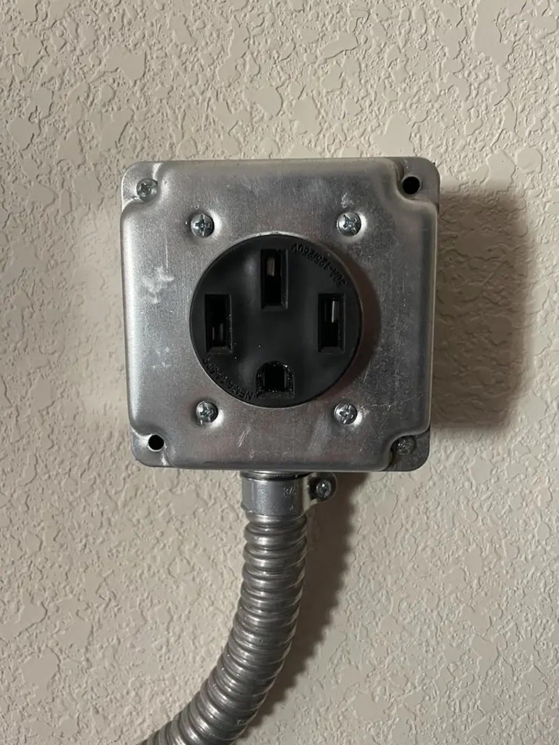 NEMA 14-50 outlet installed for Electrical Panel Upgrade in Bluffdale
